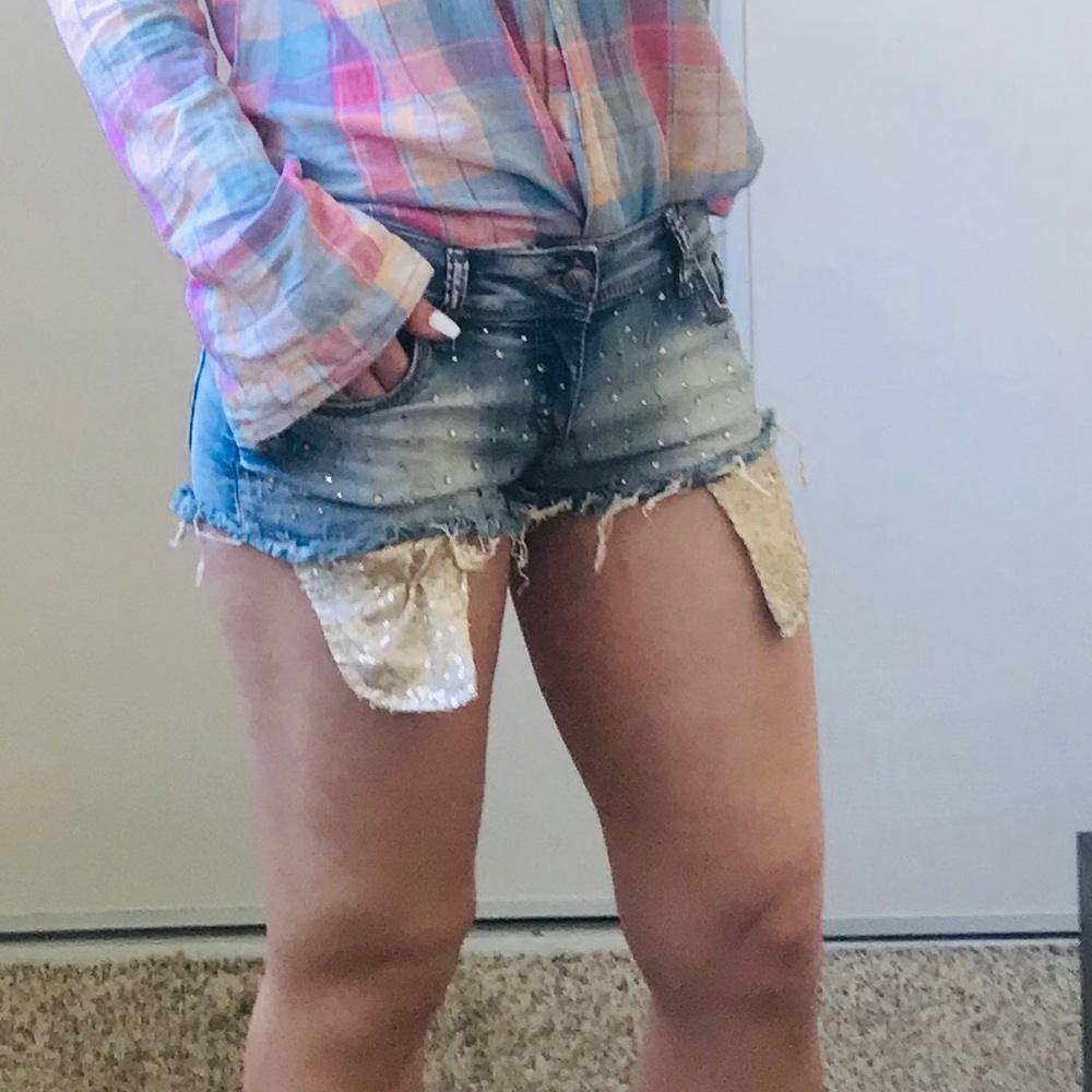 Woman shorts jeans